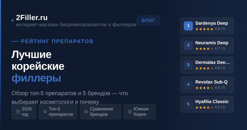 Лучшие корейские филлеры в 2026 году: рейтинг и обзор хороших брендов и линеек